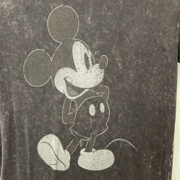 Disney Mickey Mouse Black Stone Wash T-Shirt - Picture 4 of 11